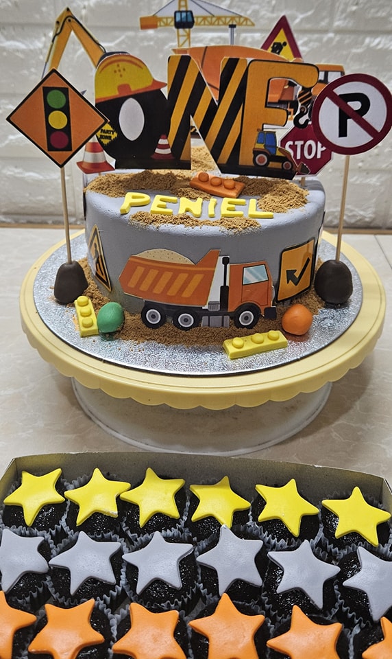 Construction Themed Birthday Cake